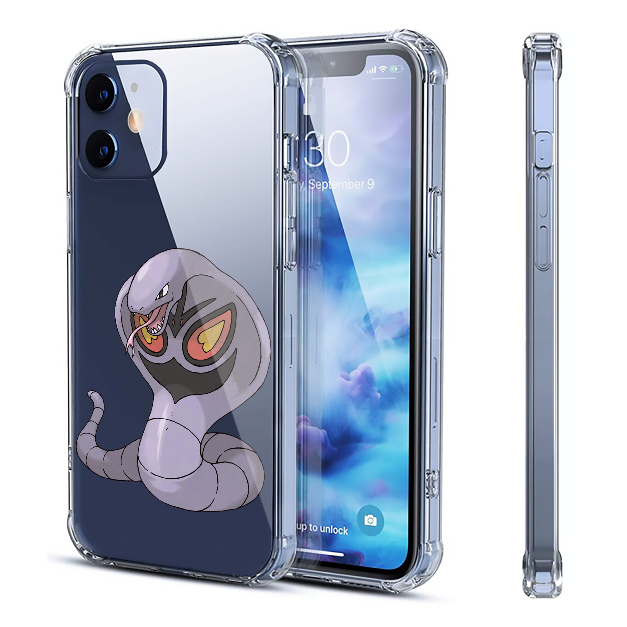 （画像用） ポケットモンスター Pokémon 【iPhone 12シリーズ対応】透明スマホケース（クリアソフトケース）